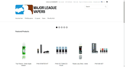 Desktop Screenshot of majorleaguevapers.com